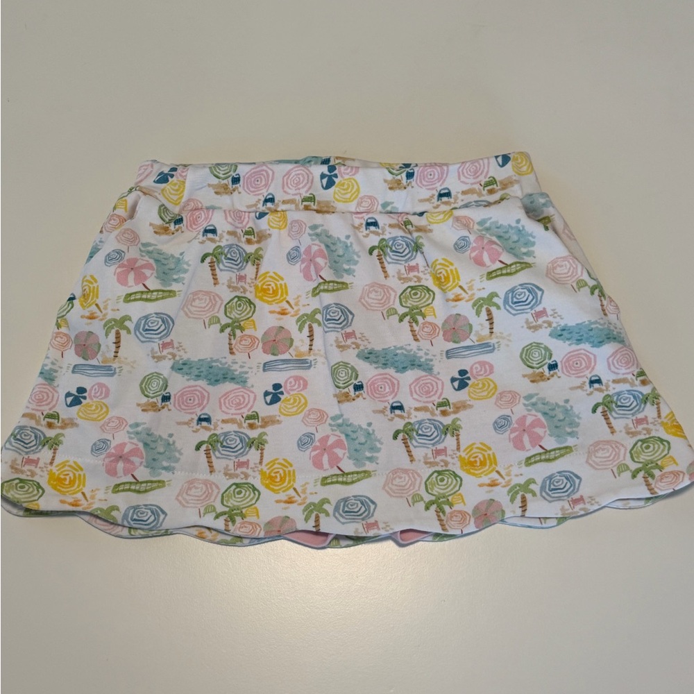 Proper Peony Pima Girls Ocean Club Scallop Skort EUC size 5Y